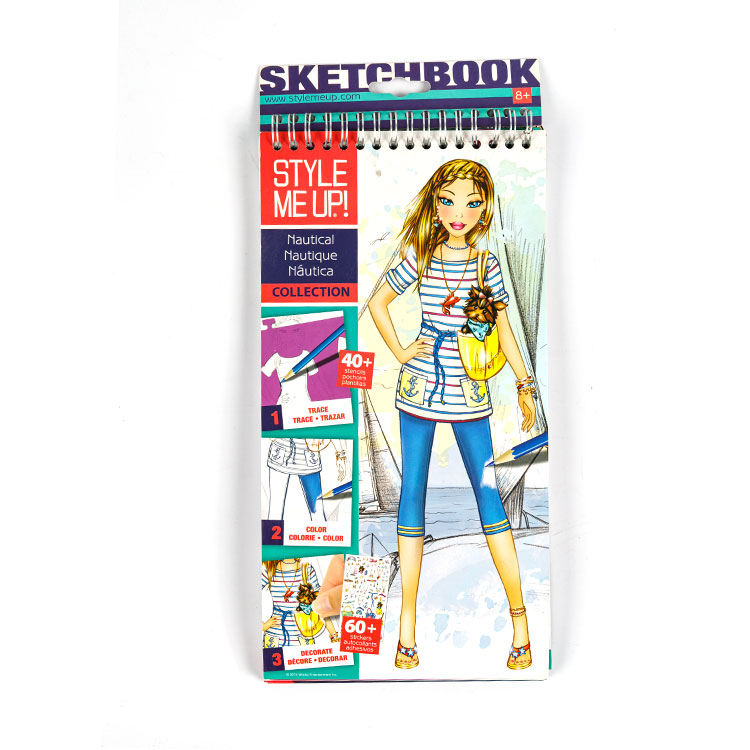 Sketch Book-spiralna knjiga Dekle s psom