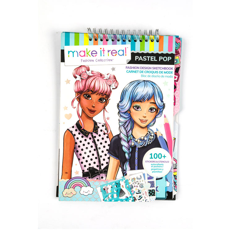 Sketch Book-Top Spiral Book Small Girl